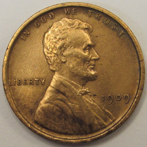 1909 Lincoln Wheat Cent - antique first year of issue American wheat penny