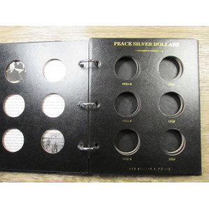 PCS Album for Peace Dollars - 1921-1935 - professional album with slipcase