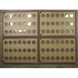Wayte Raymond board set for Lincoln Cents - 1909-1963 - vintage coin supply