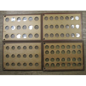Wayte Raymond and Megrhgi boards for cents, nickels, quarters, half dollars - vintage coin supply