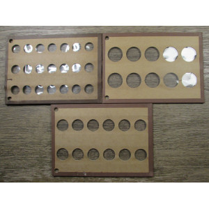 Wayte Raymond and Megrhgi boards for cents, nickels, quarters, half dollars - vintage coin supply