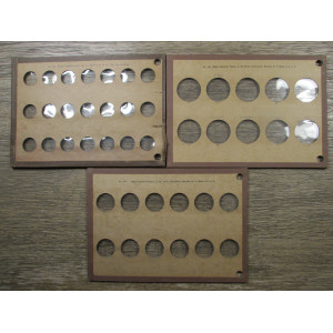 Wayte Raymond and Megrhgi boards for cents, nickels, quarters, half dollars - vintage coin supply
