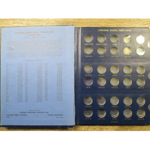Whitman bookshelf album for Lincoln Cents - 1909-1940 - vintage coin supply