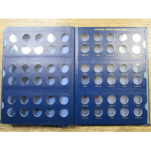 Whitman bookshelf album for Lincoln Cents - 1909-1940 - vintage coin supply