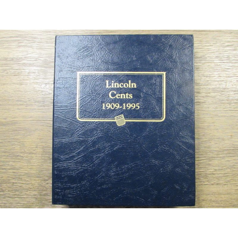 Whitman album for Lincoln Cents from 1909-1995 - with proofs - vintage coin supply