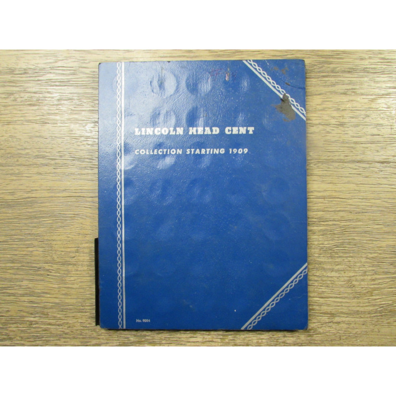 Whitman vintage folder for Lincoln Cents - 1909-1945 - scarce printing