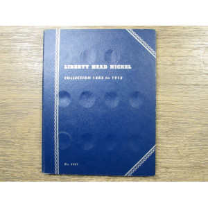 Whitman coin folder for Liberty Head / V Nickels - 1883 - 1912 - vintage coin supply