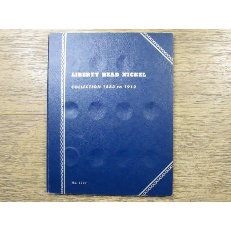 Whitman coin folder for Liberty Head / V Nickels - 1883 - 1912 - vintage coin supply