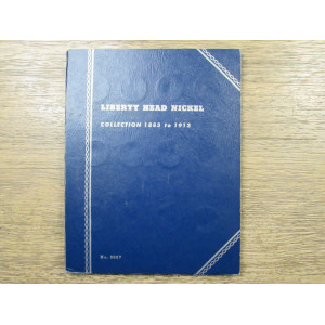 Whitman coin folder for Liberty Head Nickels - 1883 - 1913 - vintage coin supply