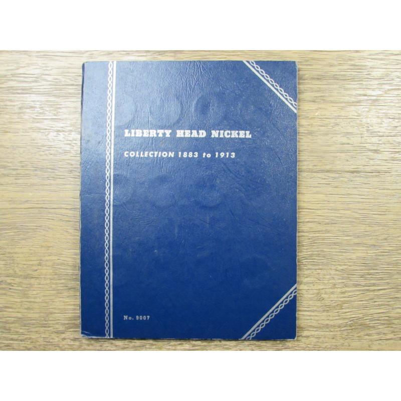 Whitman coin folder for Liberty Head Nickels - 1883 - 1913 - vintage coin supply