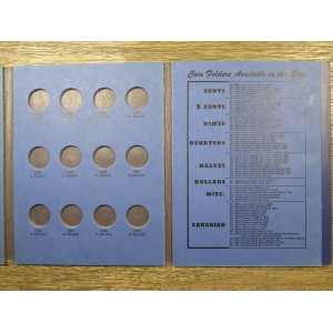 Whitman coin folder for Liberty Head Nickels - 1883 - 1913 - vintage coin supply