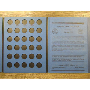 Whitman coin folder for Lincoln Cents - 1975-1990