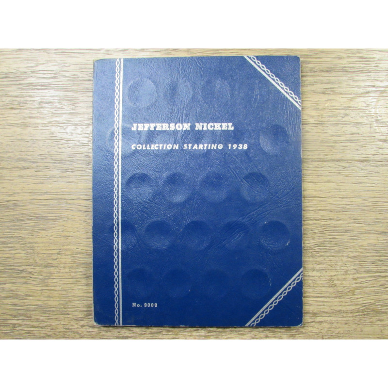 Whitman coin folder for Jefferson Nickels - 1938-1961 - vintage coin supply