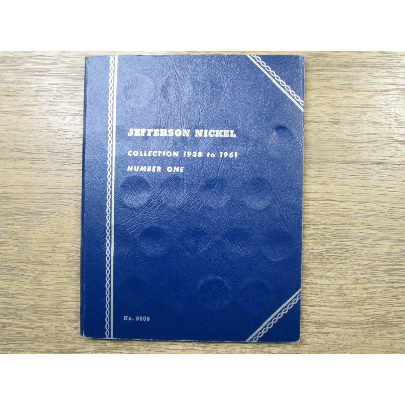 Whitman coin folder for Jefferson Nickels - 1938 to 1961 - vintage supply