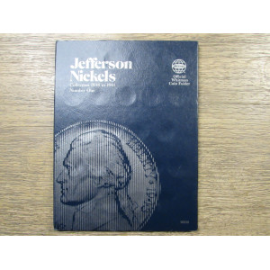 Whitman coin folder for Jefferson Nickels - 1938 to 1961 - vintage nineties coin supply