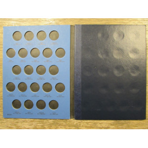 Whitman coin folder for Jefferson Nickels - 1962-1994 - vintage coin supply