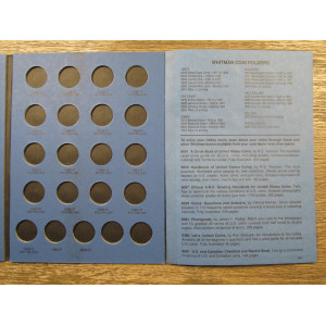 Whitman coin folder for Jefferson Nickels - 1962-1994 - vintage coin supply