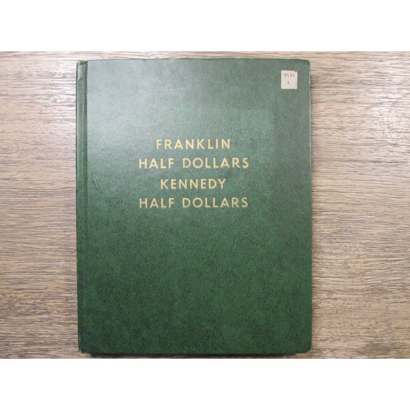Whitman green vintage coin album - Franklin and Kennedy Halves - 1948-1965