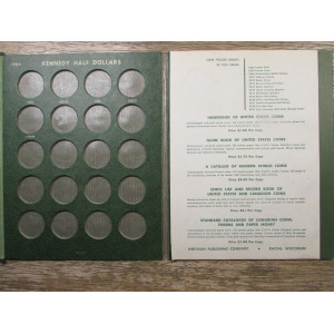 Whitman green vintage coin album - Franklin and Kennedy Halves - 1948-1965