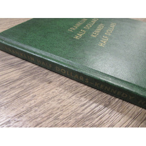 Whitman green vintage coin album - Franklin and Kennedy Halves - 1948-1965