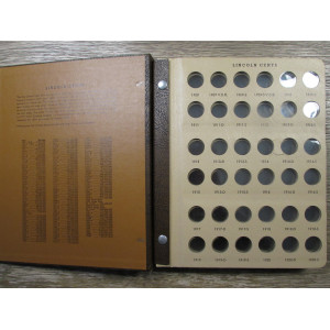 Dansco Album for Lincoln Cents - 1909 - 1970 - early printing - vintage coin supply