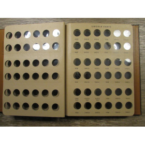 Dansco Album for Lincoln Cents - 1909 - 1970 - early printing - vintage coin supply