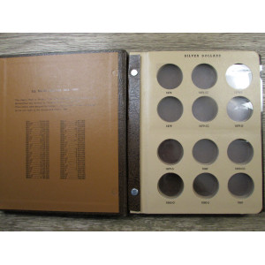 Dansco Album for Morgan Silver Dollars - 1878 to 1893 - vintage coin supply