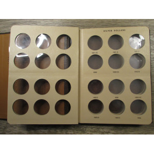 Dansco Album for Morgan Silver Dollars - 1878 to 1893 - vintage coin supply