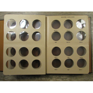 Dansco Album for Morgan Silver Dollars - 1878 to 1893 - vintage coin supply