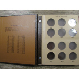 Dansco Album for Morgan and Peace silver dollars - 1894 to 1935 - vintage coin supply