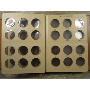 Dansco Album for Morgan and Peace silver dollars - 1894 to 1935 - vintage coin supply