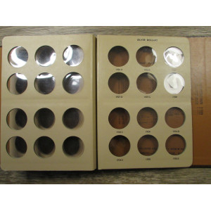 Dansco Album for Morgan and Peace silver dollars - 1894 to 1935 - vintage coin supply
