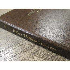 Dansco Album for Morgan and Peace silver dollars - 1894 to 1935 - vintage coin supply