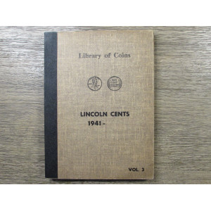 Library of Coins Album for Lincoln Wheat Cents - 1941-1958 - first edition vintage album