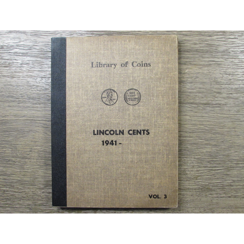 Library of Coins Album for Lincoln Wheat Cents - 1941-1958 - first edition vintage album