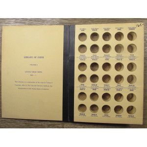 Library of Coins Album for Lincoln Wheat Cents - 1941-1958 - first edition vintage album