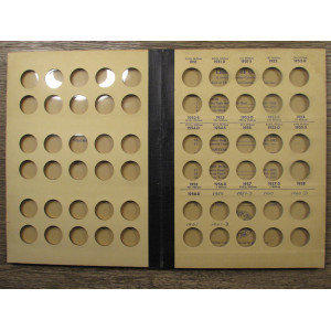 Library of Coins Album for Lincoln Wheat Cents - 1941-1958 - first edition vintage album