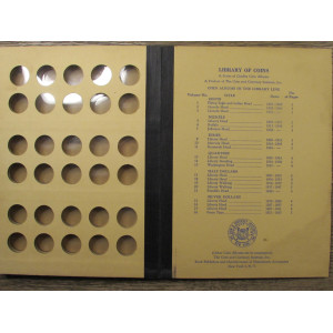 Library of Coins Album for Lincoln Wheat Cents - 1941-1958 - first edition vintage album