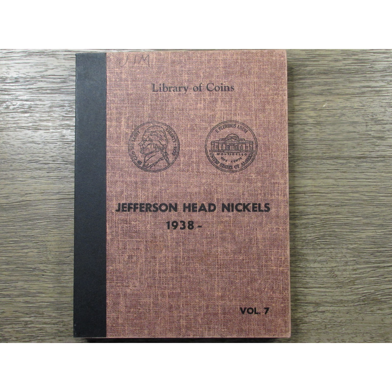 Library of Coins album for Jefferson Nickels - 1938-1961 - vintage coin supply
