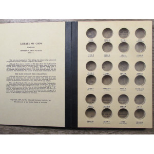 Library of Coins album for Jefferson Nickels - 1938-1961 - vintage coin supply