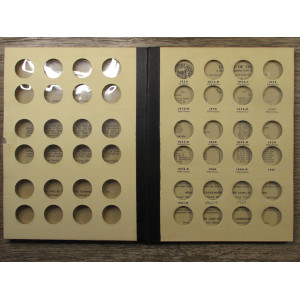 Library of Coins album for Jefferson Nickels - 1938-1961 - vintage coin supply