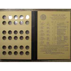 Library of Coins album for Barber Dimes -1892 to 1916 - scarce vintage coin supply