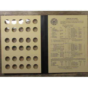 Library of Coins album for Roosevelt Dimes - 1946 to 1970 - vintage coin supply