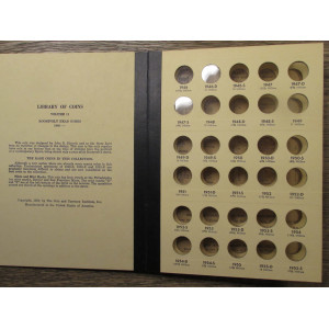 Library of Coins album for Roosevelt Dimes - 1946 to 1961 - vintage coin supply