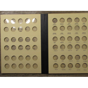 Library of Coins album for Roosevelt Dimes - 1946 to 1961 - vintage coin supply