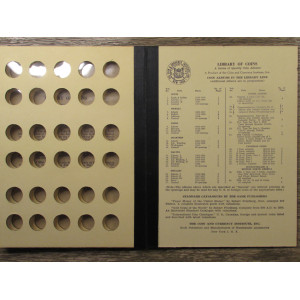 Library of Coins album for Roosevelt Dimes - 1946 to 1961 - vintage coin supply