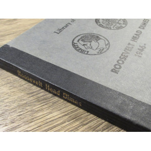 Library of Coins album for Roosevelt Dimes - 1946 to 1968 - vintage coin supply