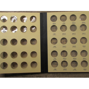 Library of Coins album for Barber (Liberty Head) Quarters - 1892 - 1916 - vintage coin supply