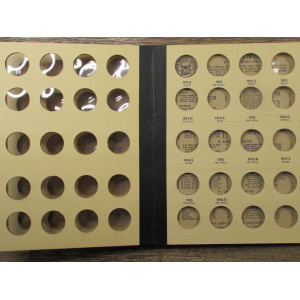 Library of Coins album for Barber (Liberty Head) Quarters - 1892 - 1916 - vintage coin supply