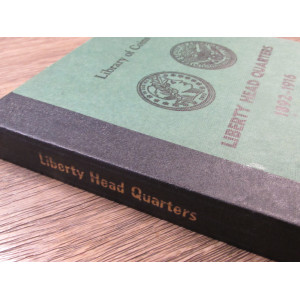 Library of Coins album for Barber (Liberty Head) Quarters - 1892 - 1916 - vintage coin supply